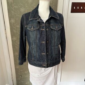 LOFT Dark Wash Denim Jean Jacket